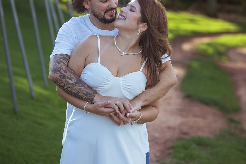 Ensaio romântico de casamento
