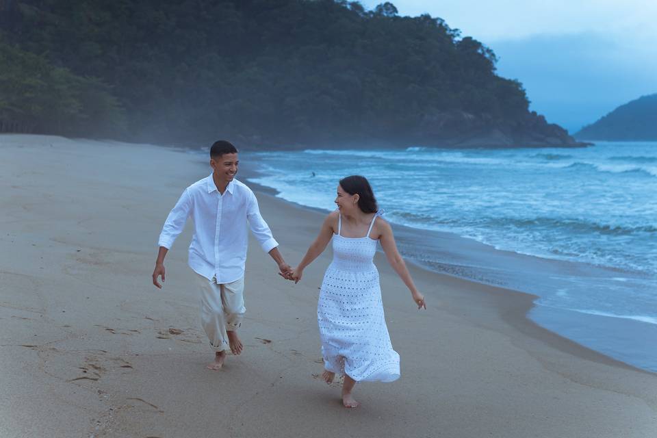 Ensaio na praia Ubatuba