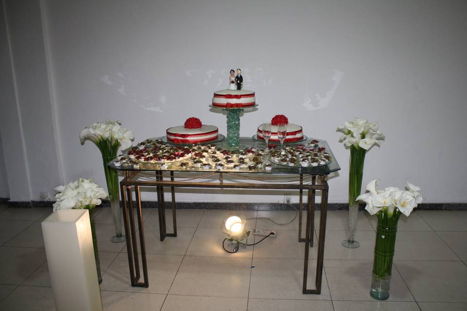 Mesa de casamento