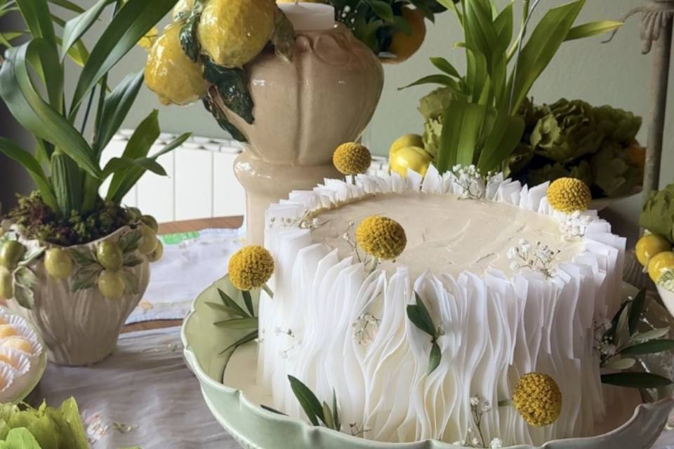 Bolo casamento floral