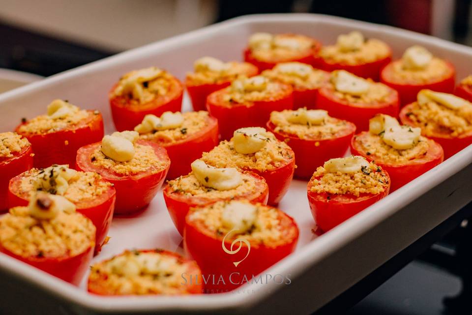 Tomate ao forno com ricota