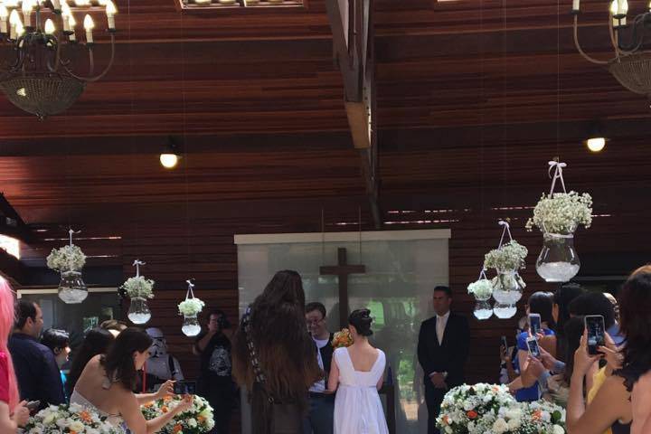 Chewbacca acompanhando a noiva