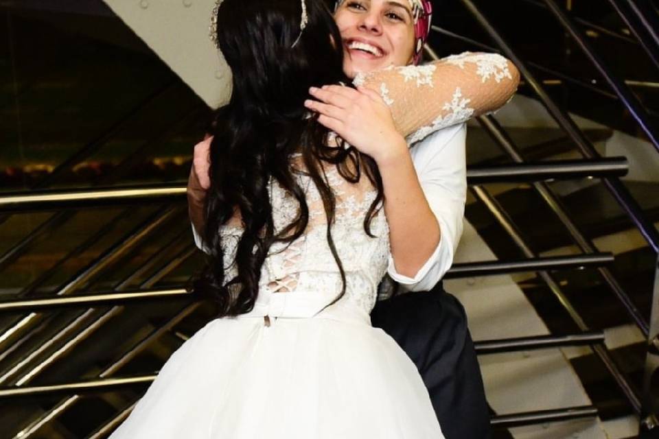 Chef Camila com uma noiva