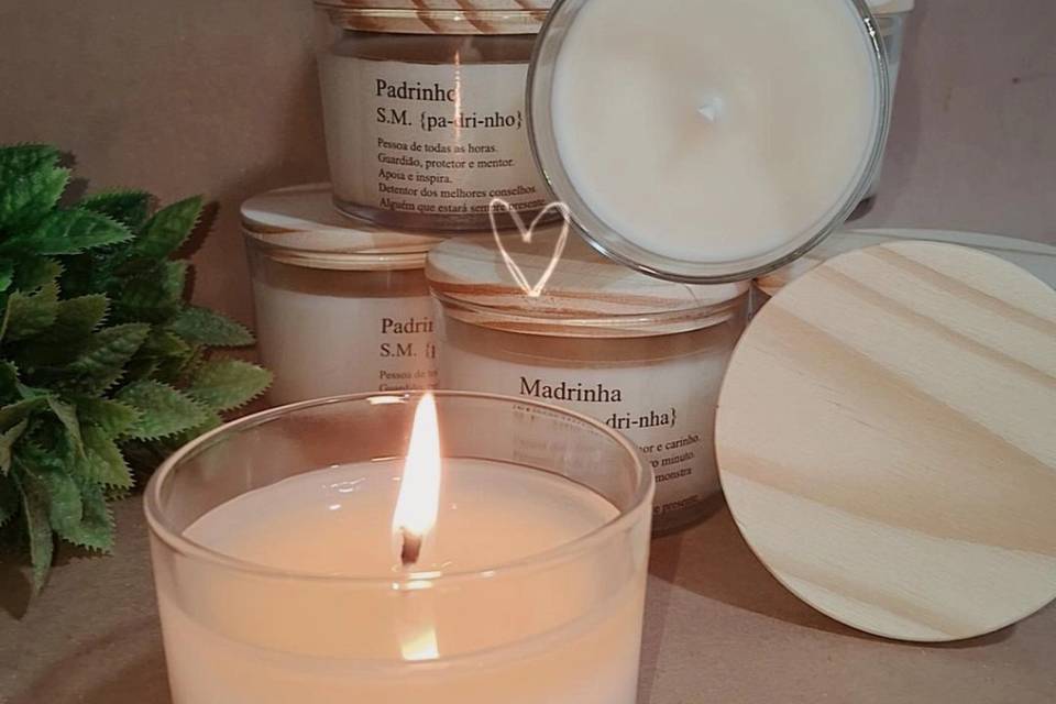 Modelo de velas tampa pinus