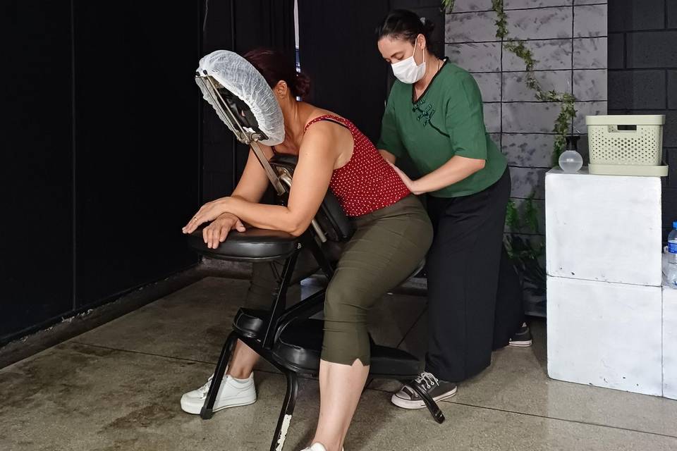 Quick massage em evento