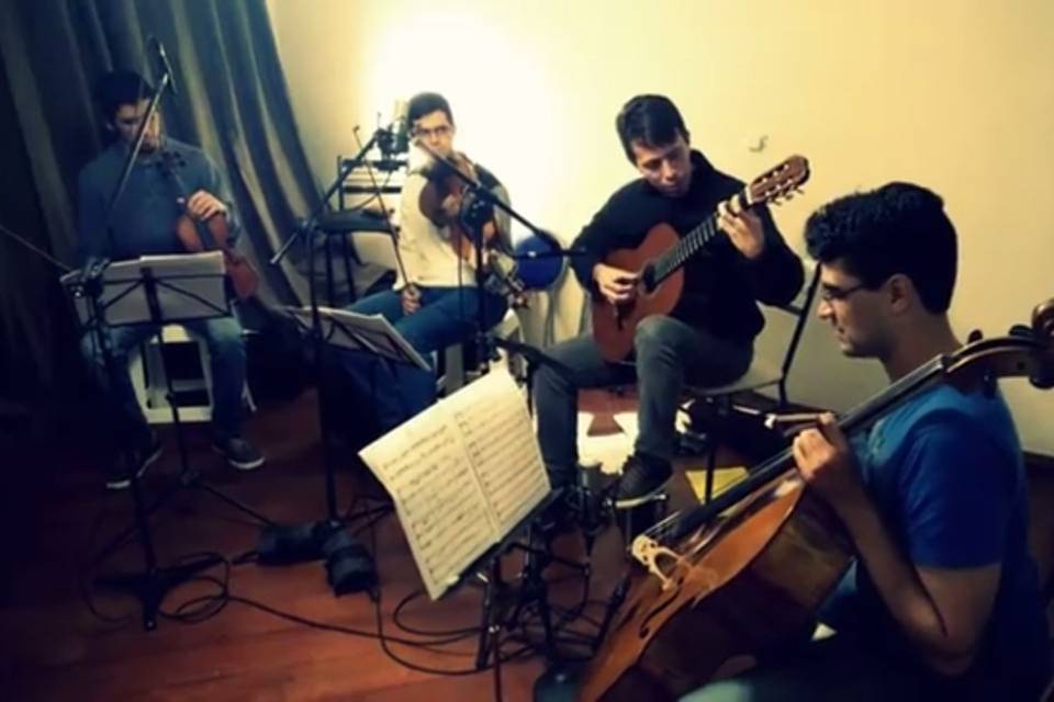 Ensaio do nosso quarteto