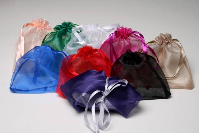 Cores das embalagens Organza