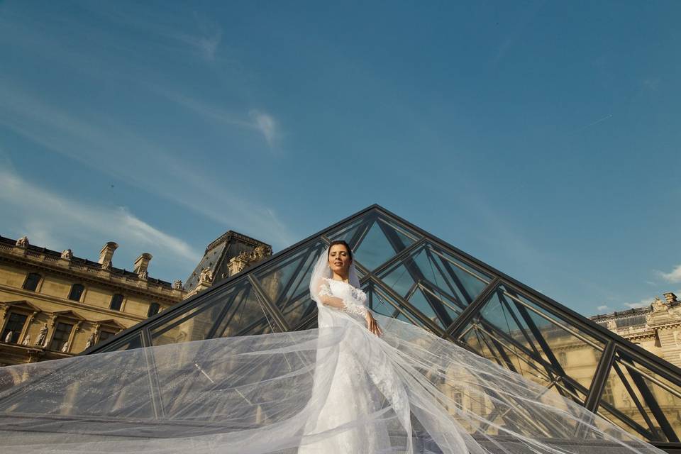 Bridal Session Paris - Louvre