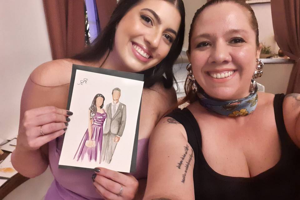Pintura de convidados