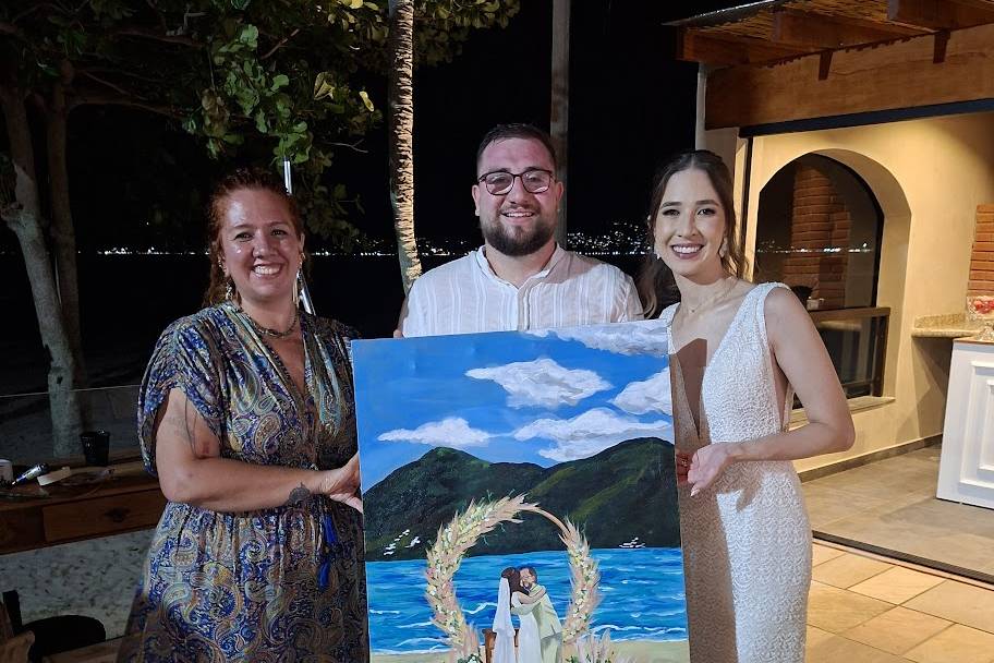 Pintura dos noivos