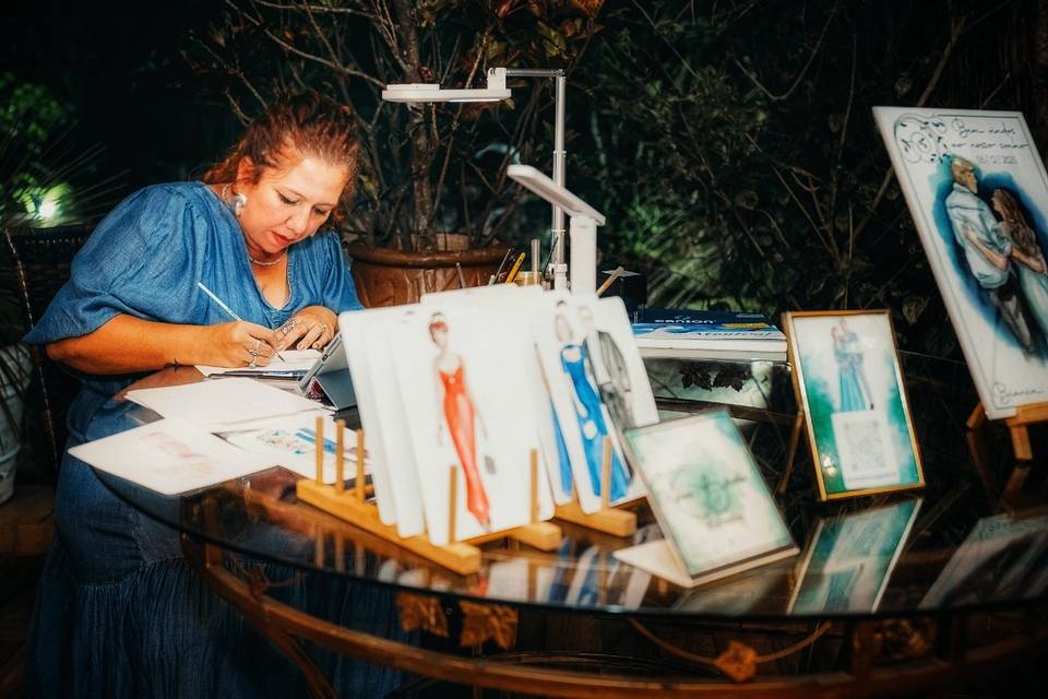 Pintura de convidados