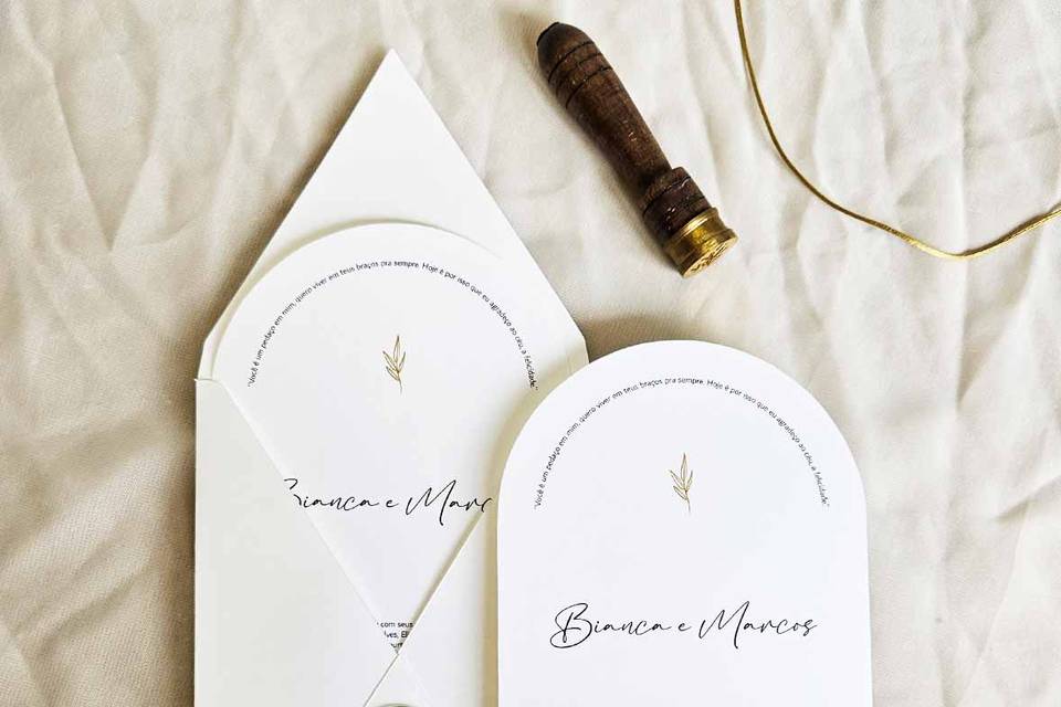 Convite minimalista