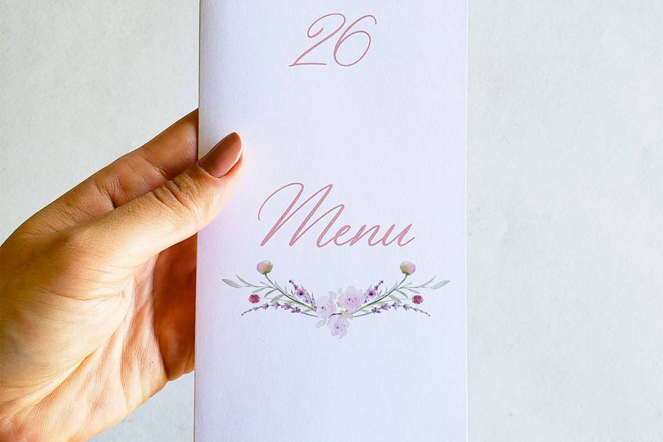 Menu de mesa