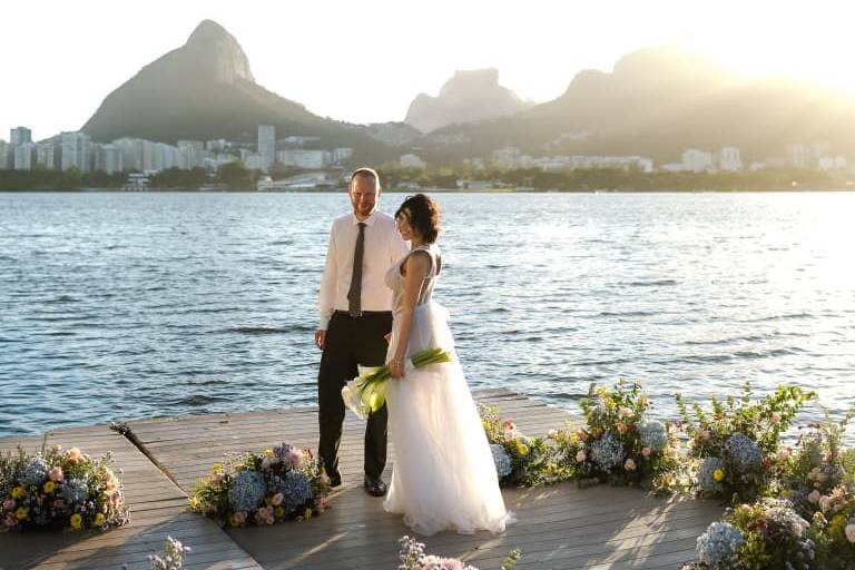 Cerimônia na Lagoa