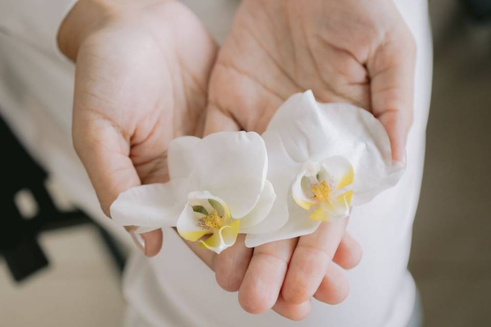 Grinalda de orquídeas