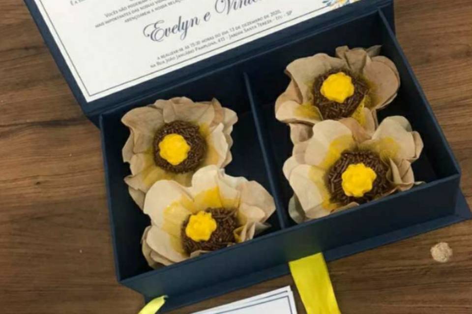 Brigadeiros flor