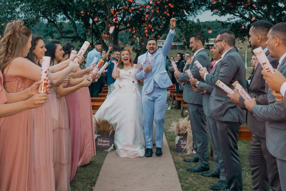 Casamento ao ar livre