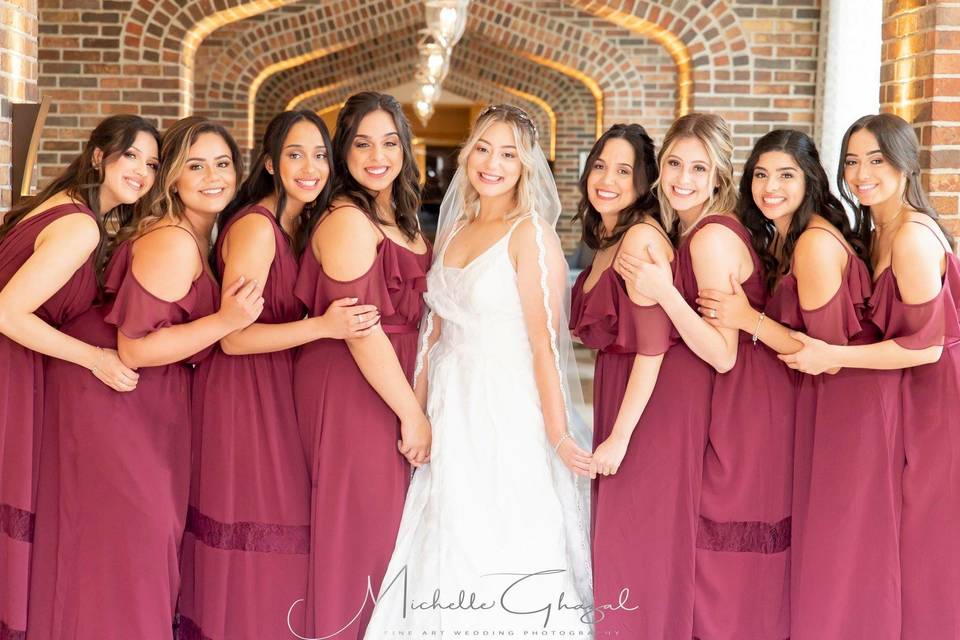 Sofia and Bridesmaid USA