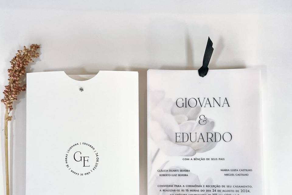 Convite Giovana & Eduardo