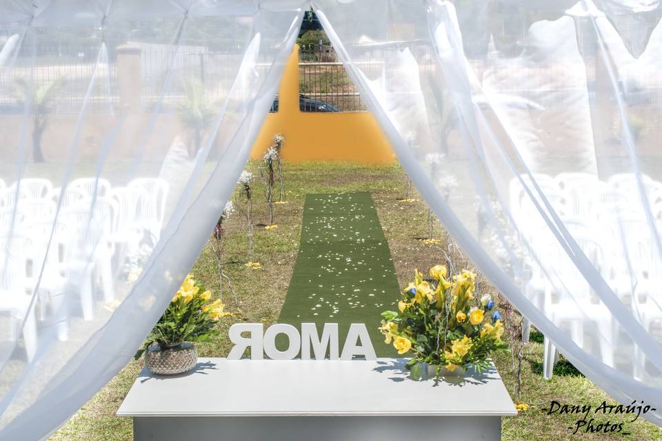 Casamento ao ar livre