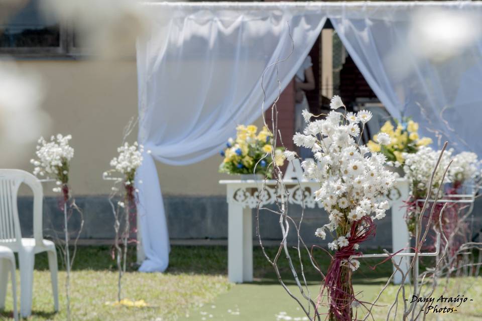 Casamento ao ar livre