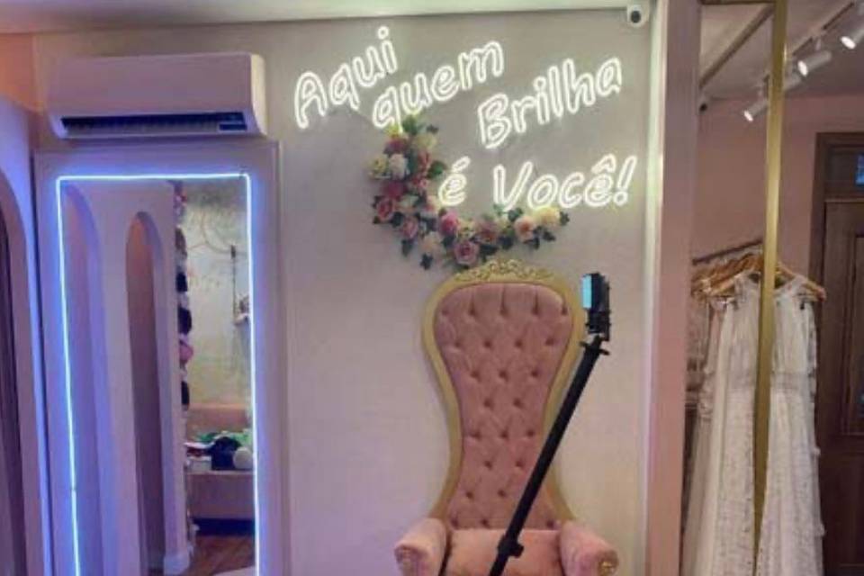 Plataforma com iluminação em LED