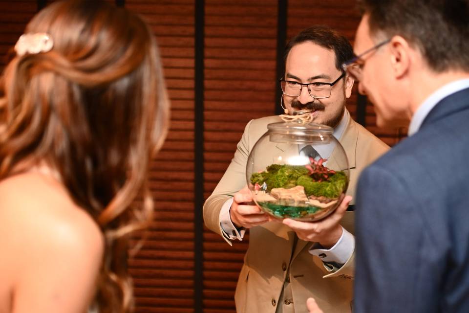 Presente ao Casal durante a ce