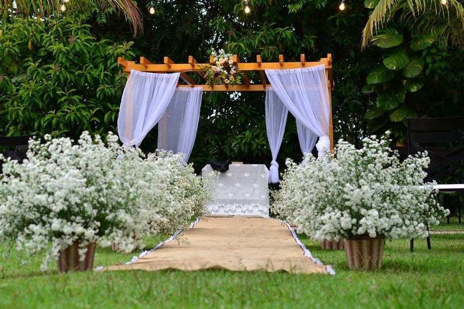 Casamento realizado no espaço