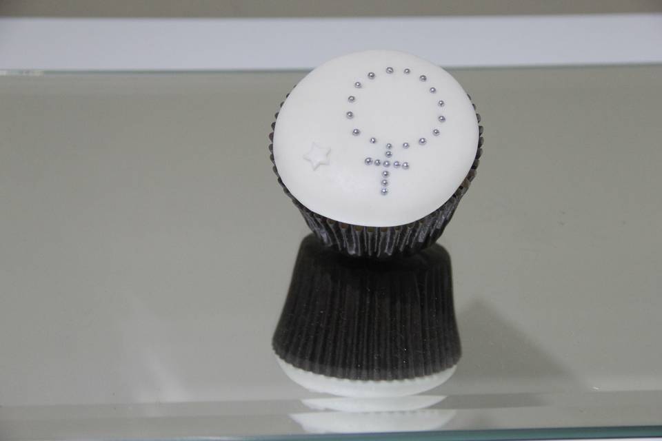 Mini cupcake para batizado