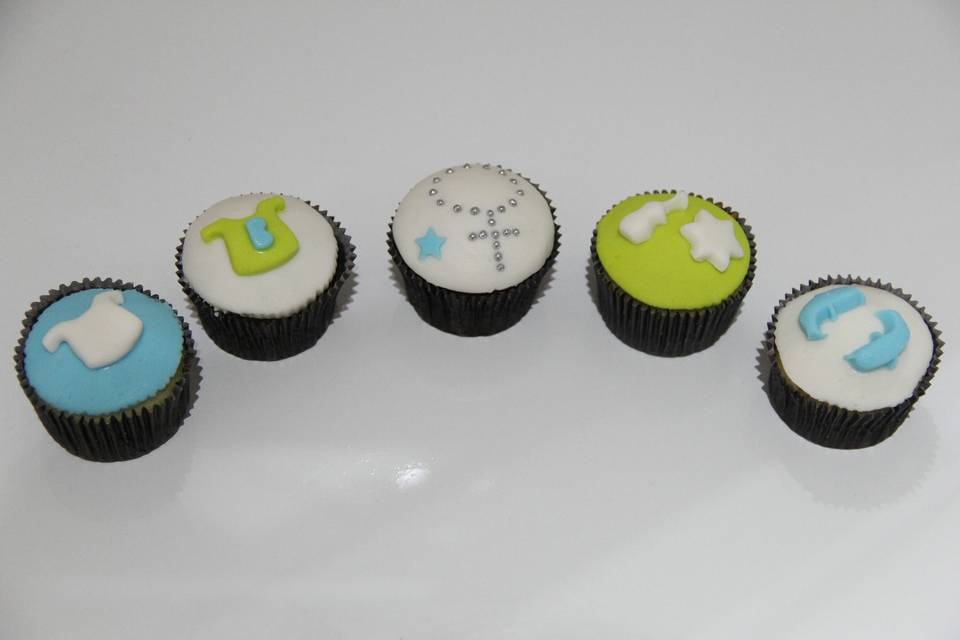 Mini cupcake para batizado