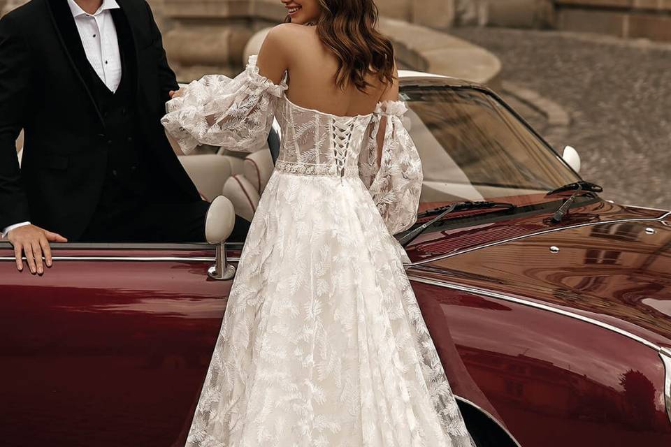 Vestido noiva com renda