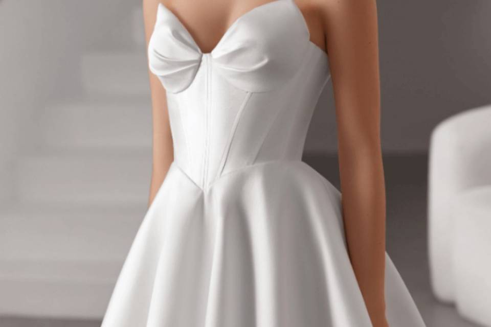 Vestido noiva minimalista