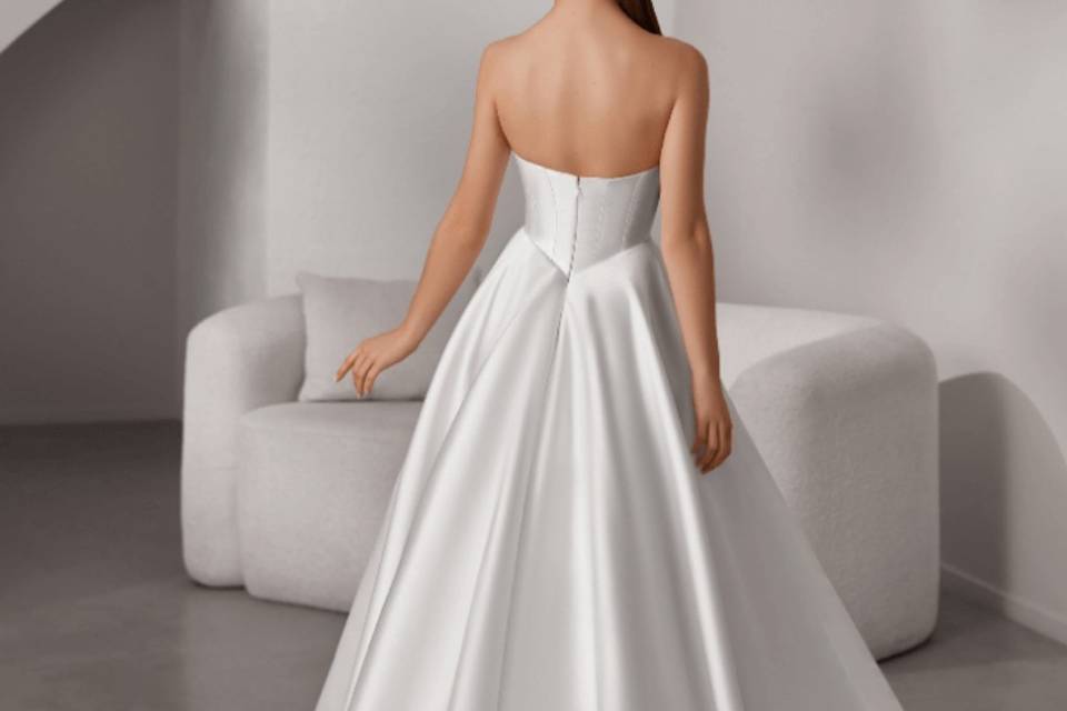 Vestido noiva minimalista