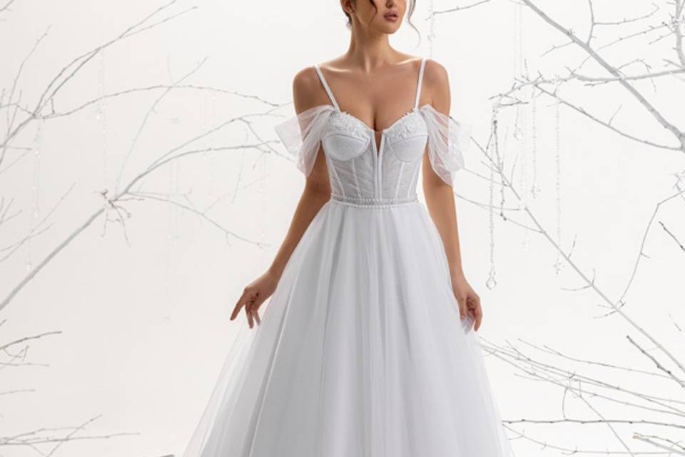 Vestido noiva fluido