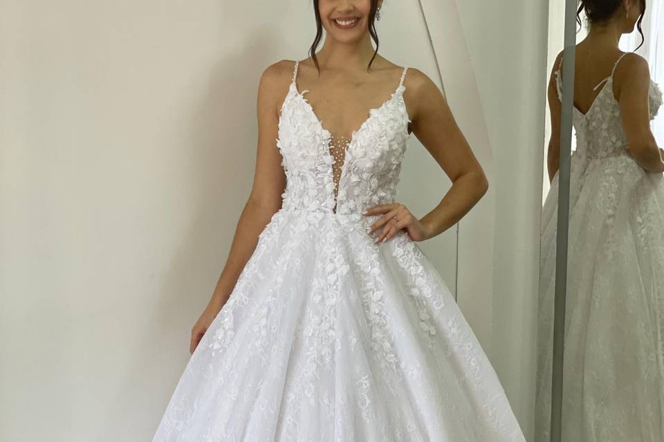 Vestido noiva alcinha