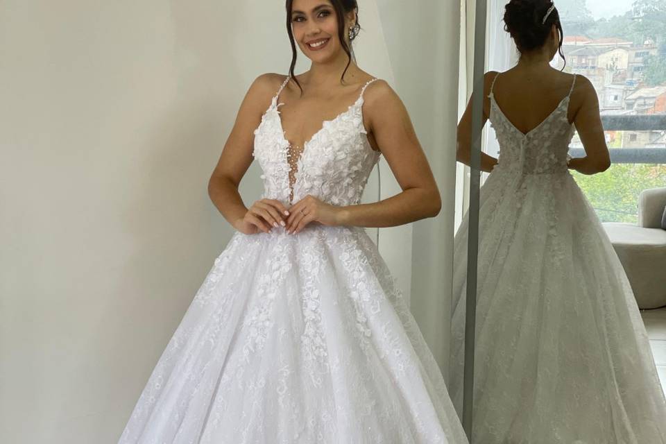 Vestido noiva renda