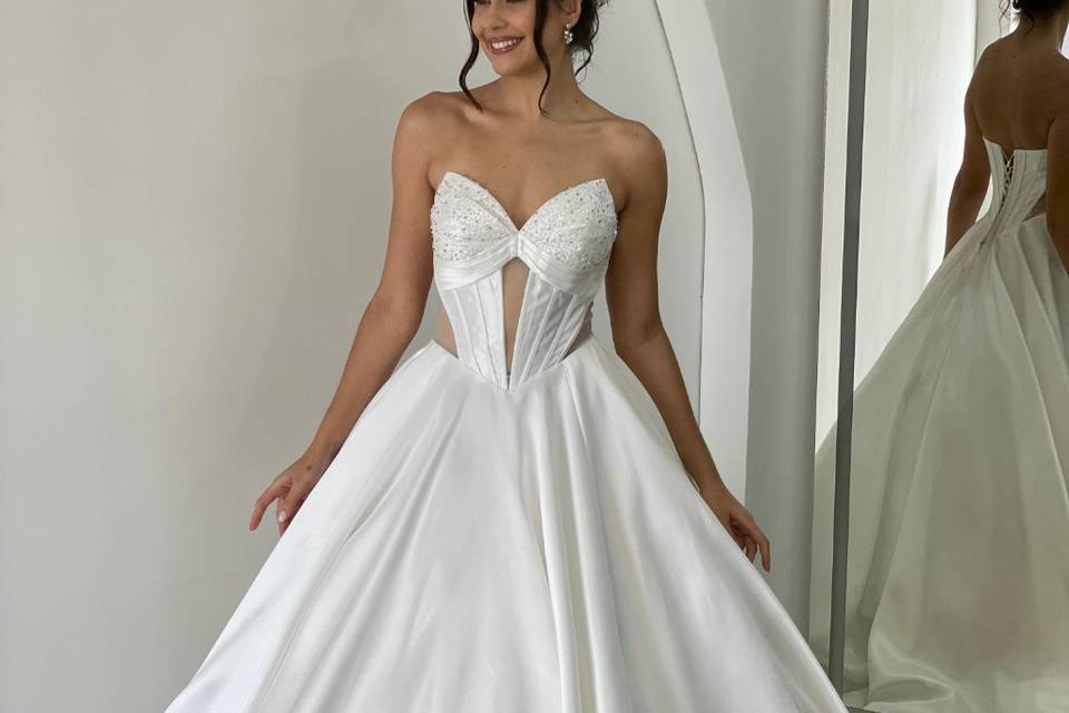 Vestido noiva cetim