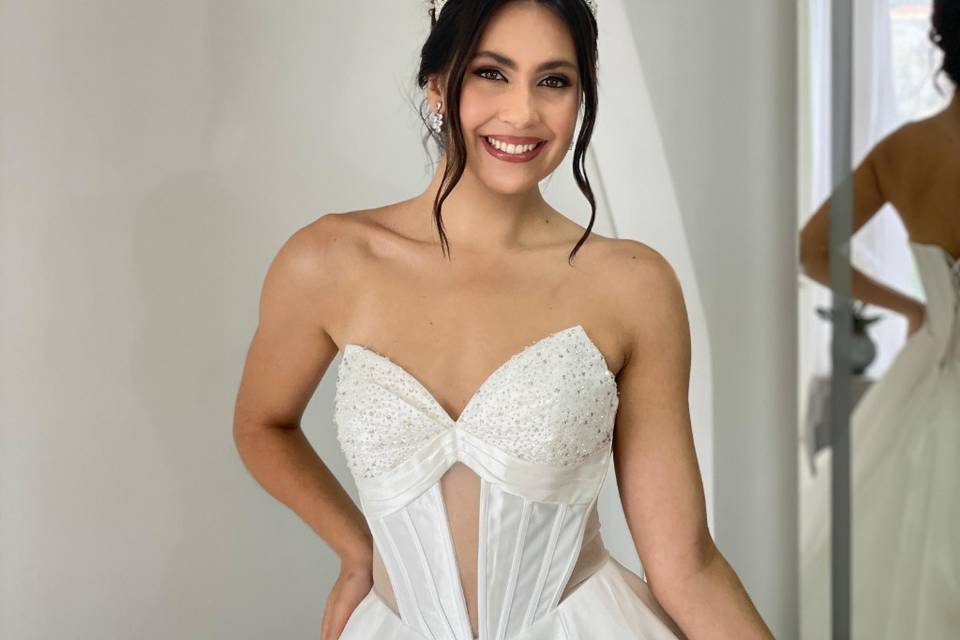 Vestido noiva minimalista