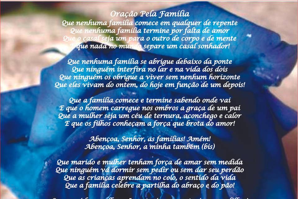 Azulejo Oração pela família