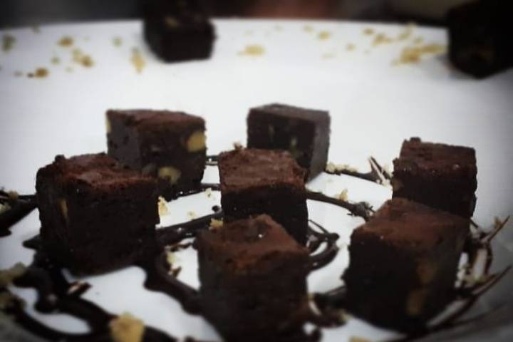 Cubos de brownie