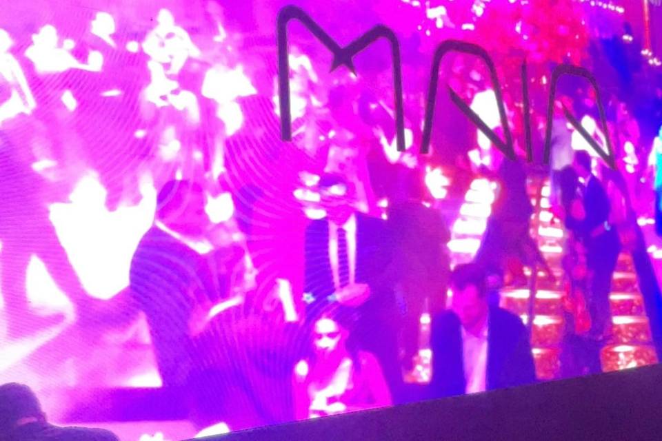 Pista no painel de led