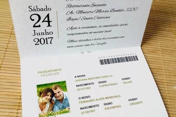 Parte Interna do Passaporte