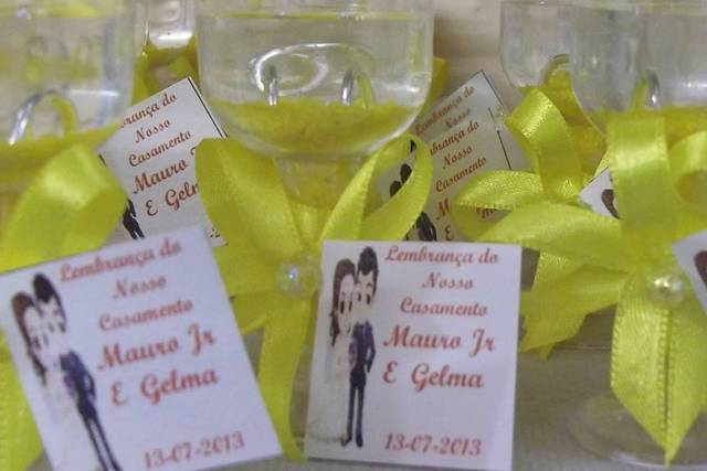 Taças trabalhadas com Gel