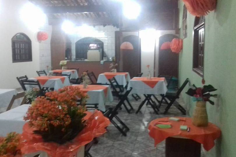 Casamento decoração laranja