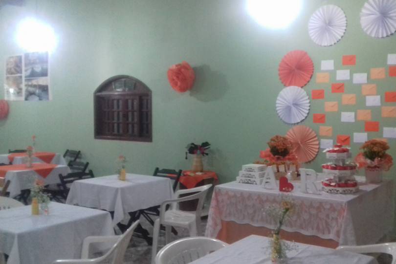 Casamento decoração laranja