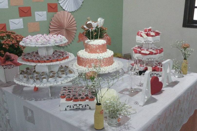 Casamento decoração laranja