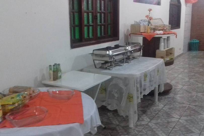 Casamento decoração laranja