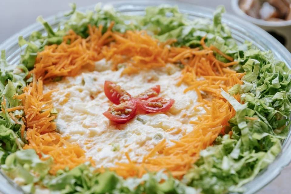 Salada de maionese  decorada