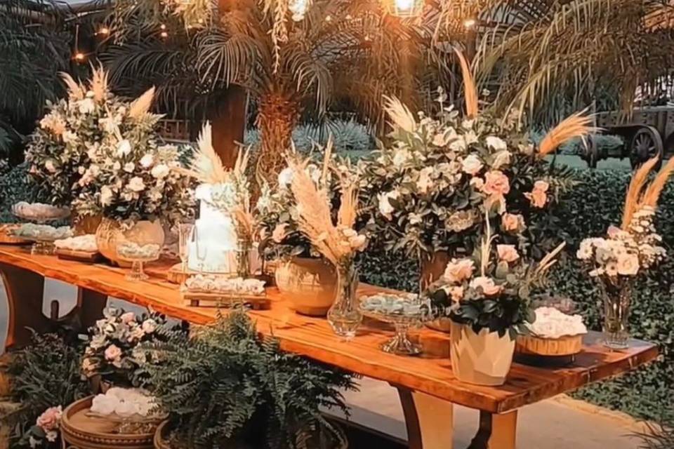 Mesa de casamento perfeita