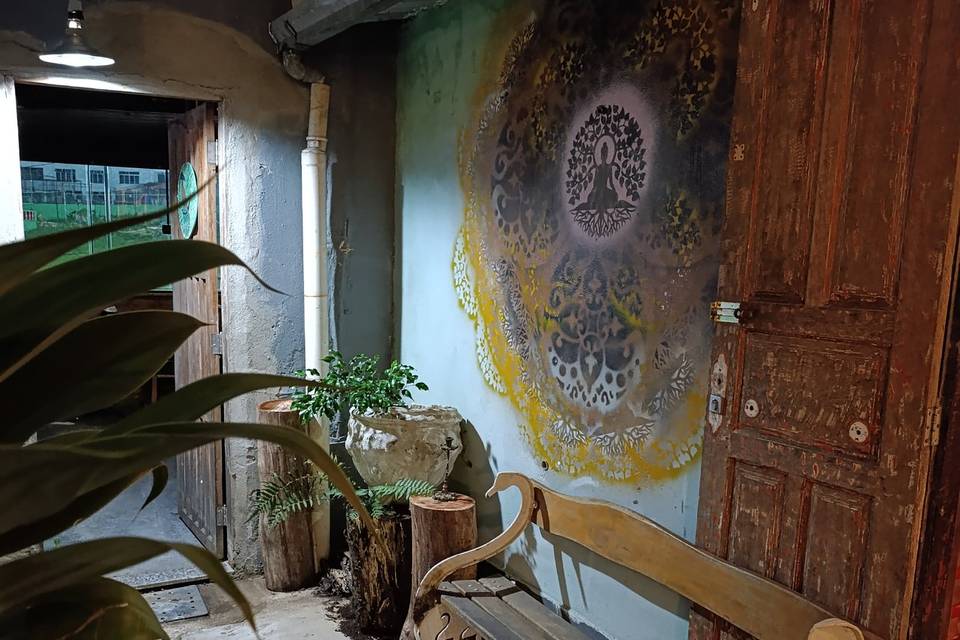 Jardim externo
